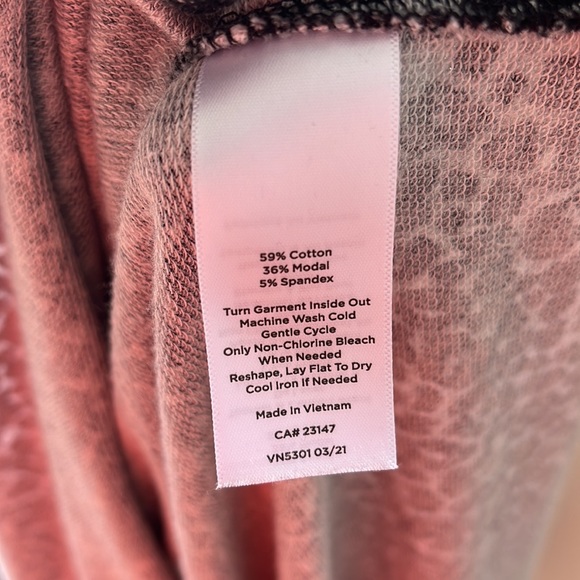 Talbots T By Talbots Cheetah Print Cap Sleeve Dress Black/Grey M - Picture 8 of 8